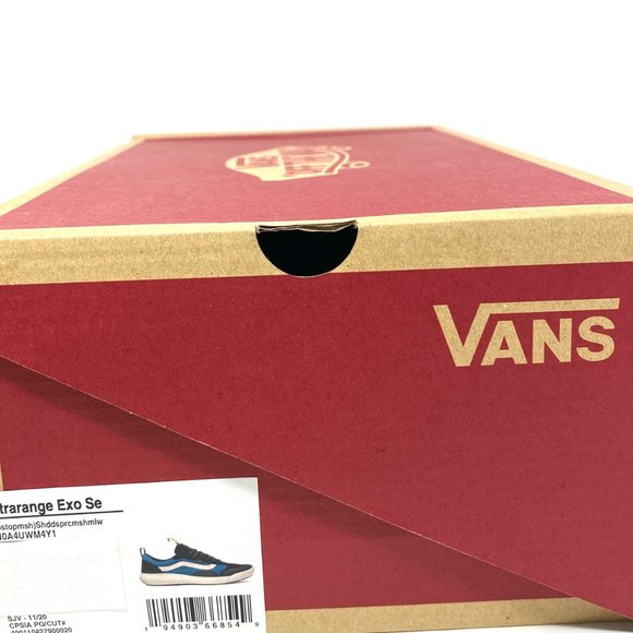 Vans Ultrarange Exo Se Blue Black Suede Shoes Women's Size Canvas VN0A4UWM4Y1 - Picture 10 of 11